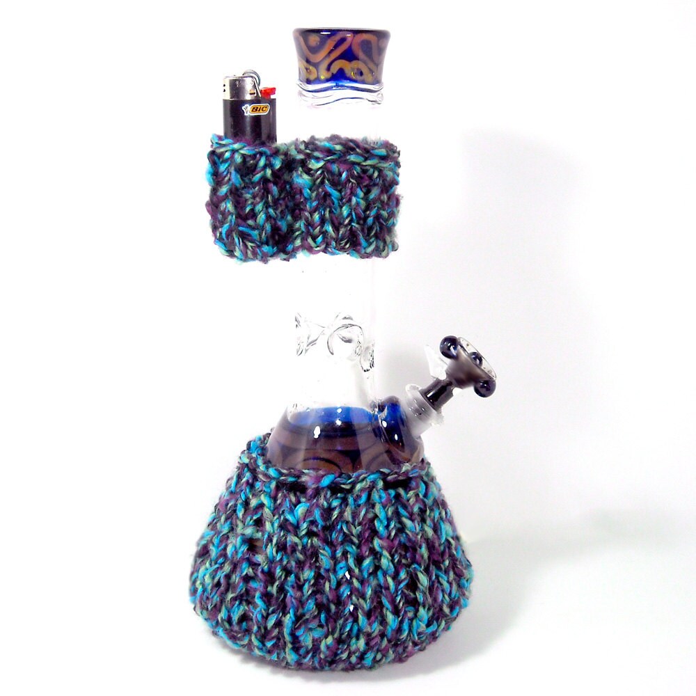 Knit Waterpipe and Lighter Holder Set TWILIGHT Bong and Etsy