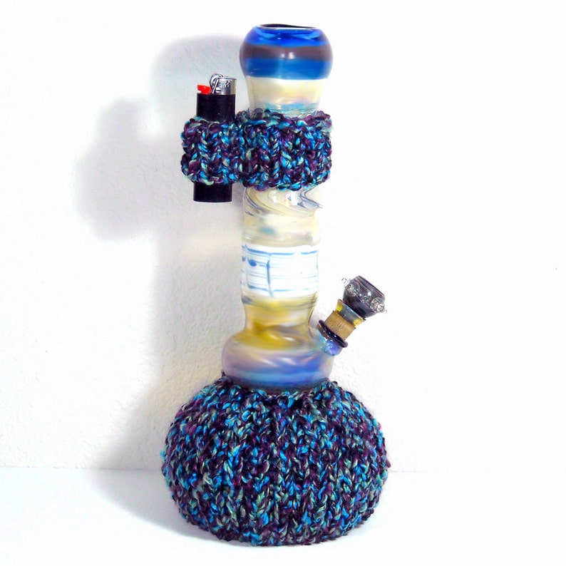 Knit Waterpipe and Lighter Holder Set TWILIGHT Bong and Etsy