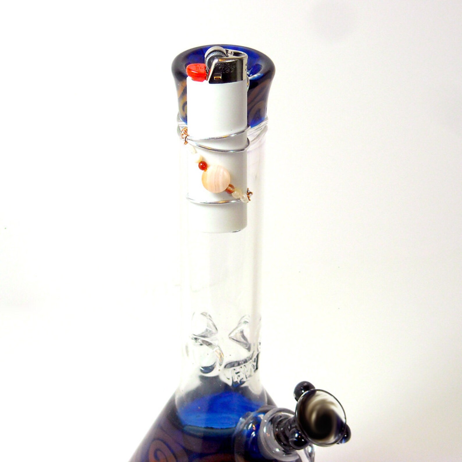 Wire Wrapped Lighter Holder Hangs on side of bong Etsy