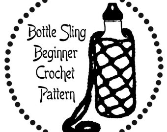 Beginner Crochet Pattern - Water Bottle Sling