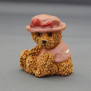 Teddy Bear Pin Vintage, Mother&#39;s Day Pin, Girl Bear Lover Pin