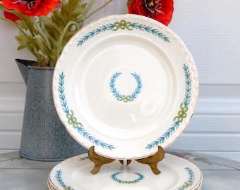 Antique Cake Salad Plates CROOKSVILLE USA, Set of 4