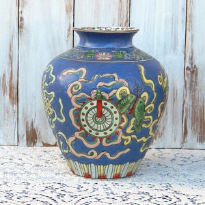 antique chinese Kangxi vase with fools. 6 character mark | eBay
