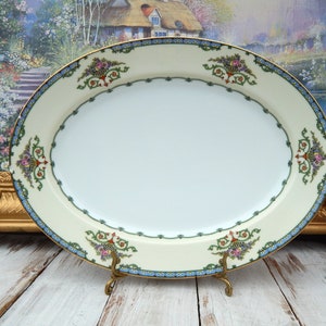 Platter NORITAKE FAVORITA, 13&quot; Oval Platter Noritake China Japan Favorita 78057 Serving Platter Thanksgiving