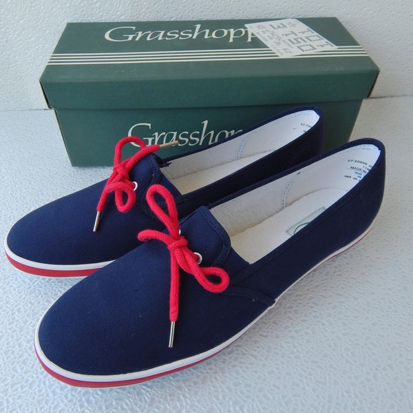 navy blue grasshopper shoes