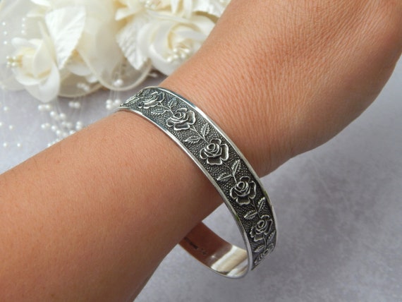 Sterling Silver Bracelet S. KIRK & SON, Romantic … - image 8