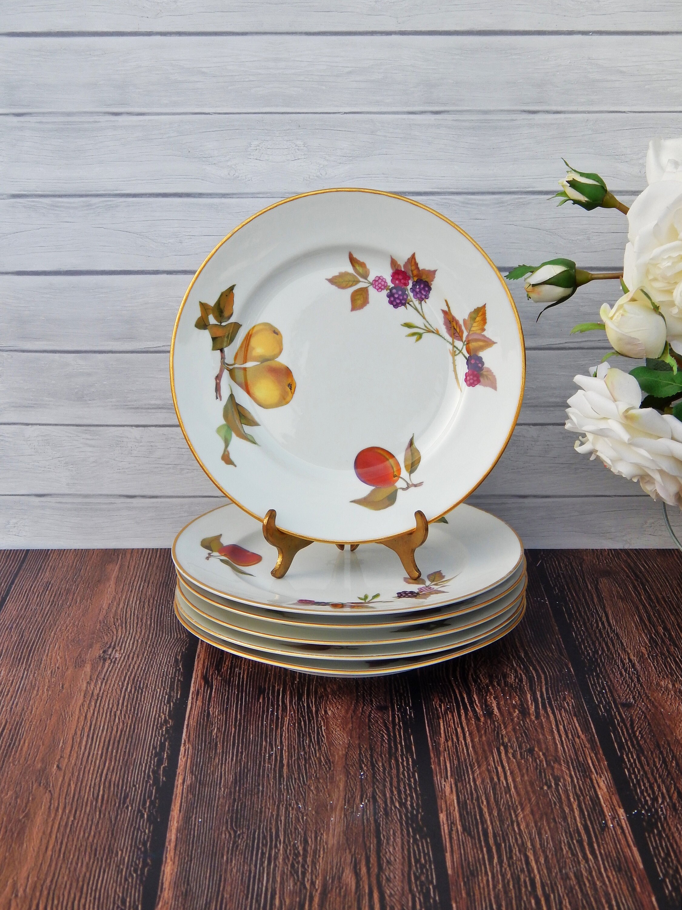 て968【6点セット】Royal Worcester◇evesham◇ロイヤルウースター