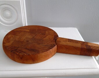 DANSK Cheese Board with Built-In Spreader Cheese Knife Jens Quistgaard, Mid-Century Modern Danish Cheese Board, Vintage