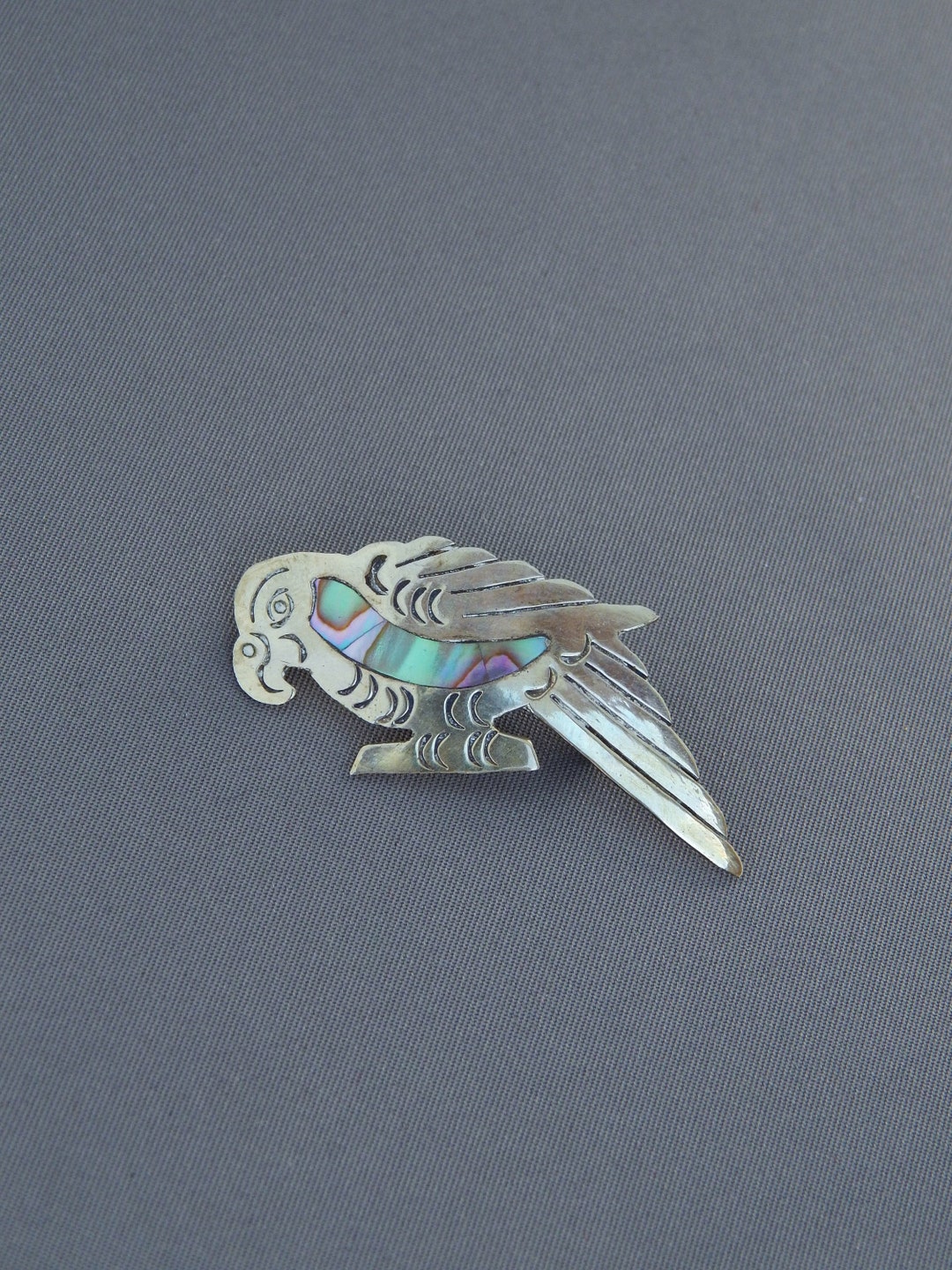 Épingle à Chapeau Ou Broche Oiseau En Or 10 Carats - Or Rose Avec Perle Fine, Occasion