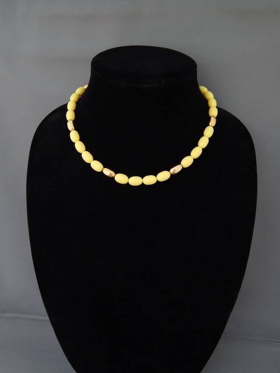 NAPIER Yellow Necklace, Yellow Beaded Necklace, L… - image 2