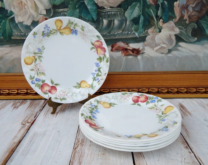 CORELLE CHUTNEY Plates Set of 6, Corelle Corning Salad Plates Cake
