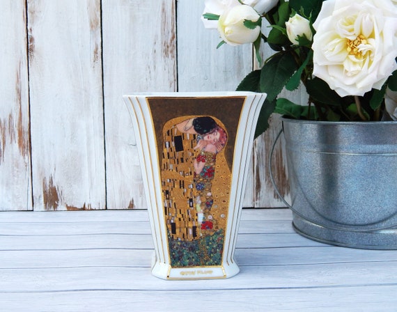 Klimt Kiss Vase Gustav Klimt The Kiss Rare Vase Germany Artis Etsy