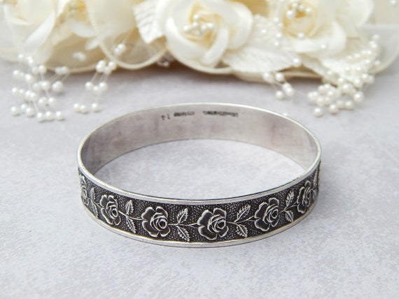 Sterling Silver Bracelet S. KIRK & SON, Romantic … - image 1