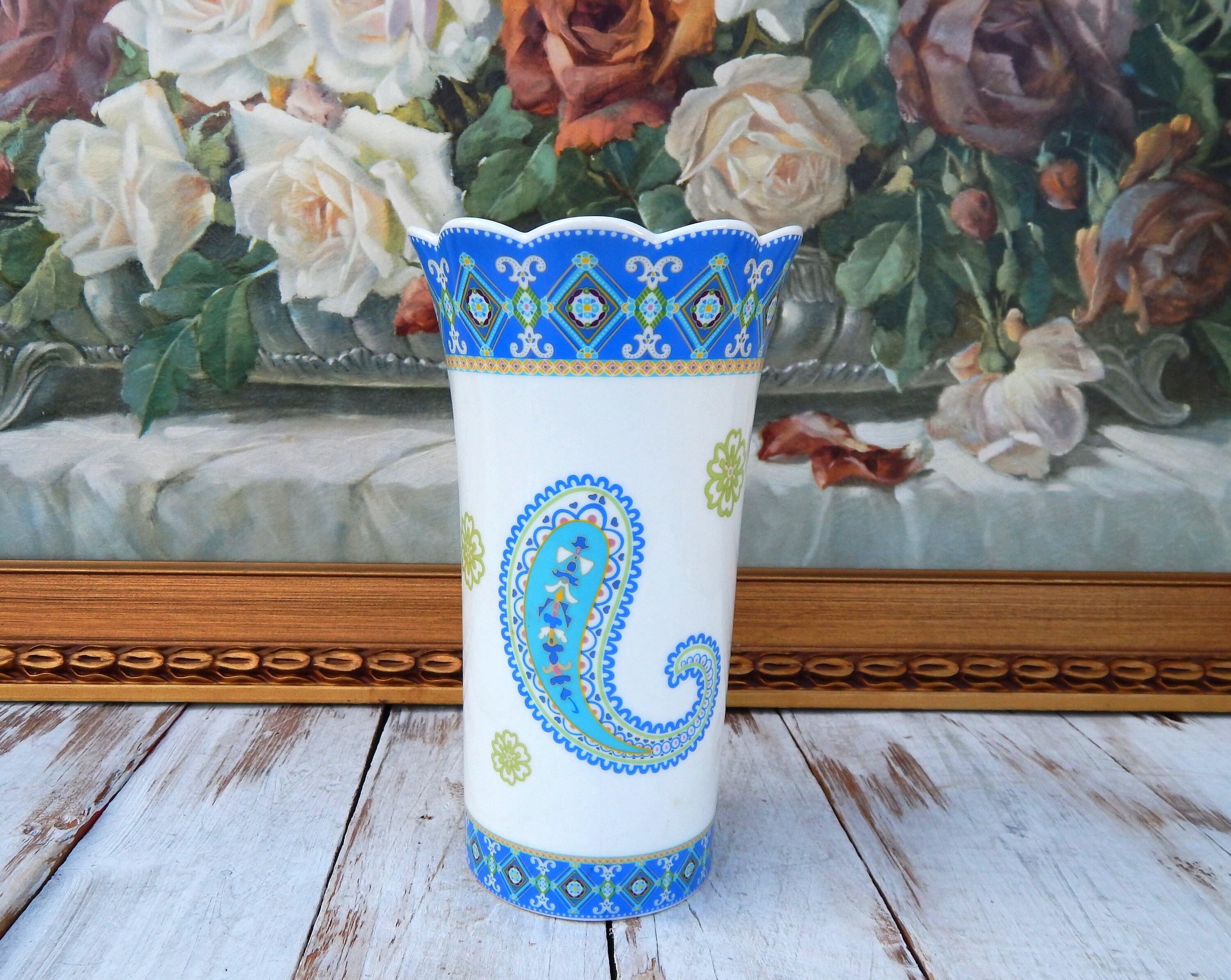 VERA BRADLEY Vase Andrea by Sadek My Home Capri Blue, Ceramic Vase