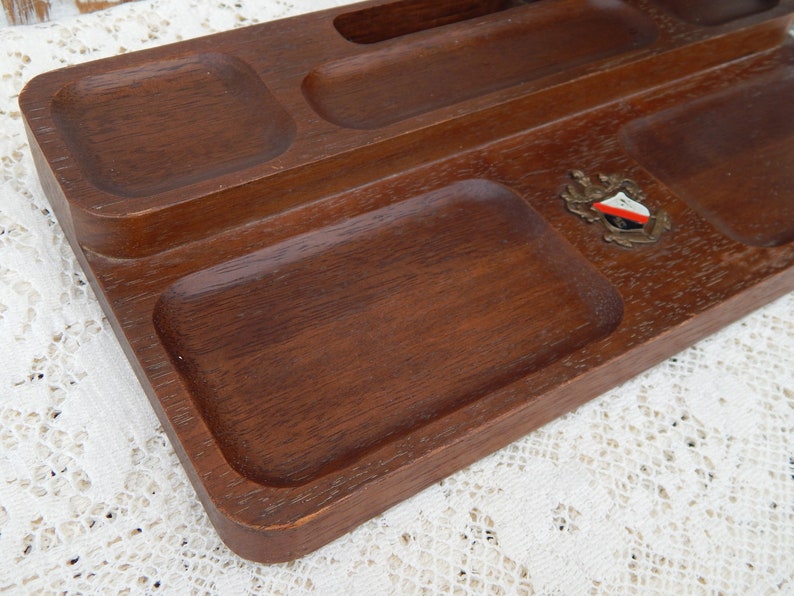 Mahogany Desk Organizer Dresser Organizer Men's Wooden Etsy
