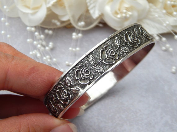 Sterling Silver Bracelet S. KIRK & SON, Romantic … - image 7