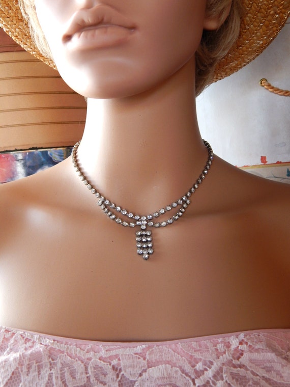 Thin rhinestone necklace new arrivals