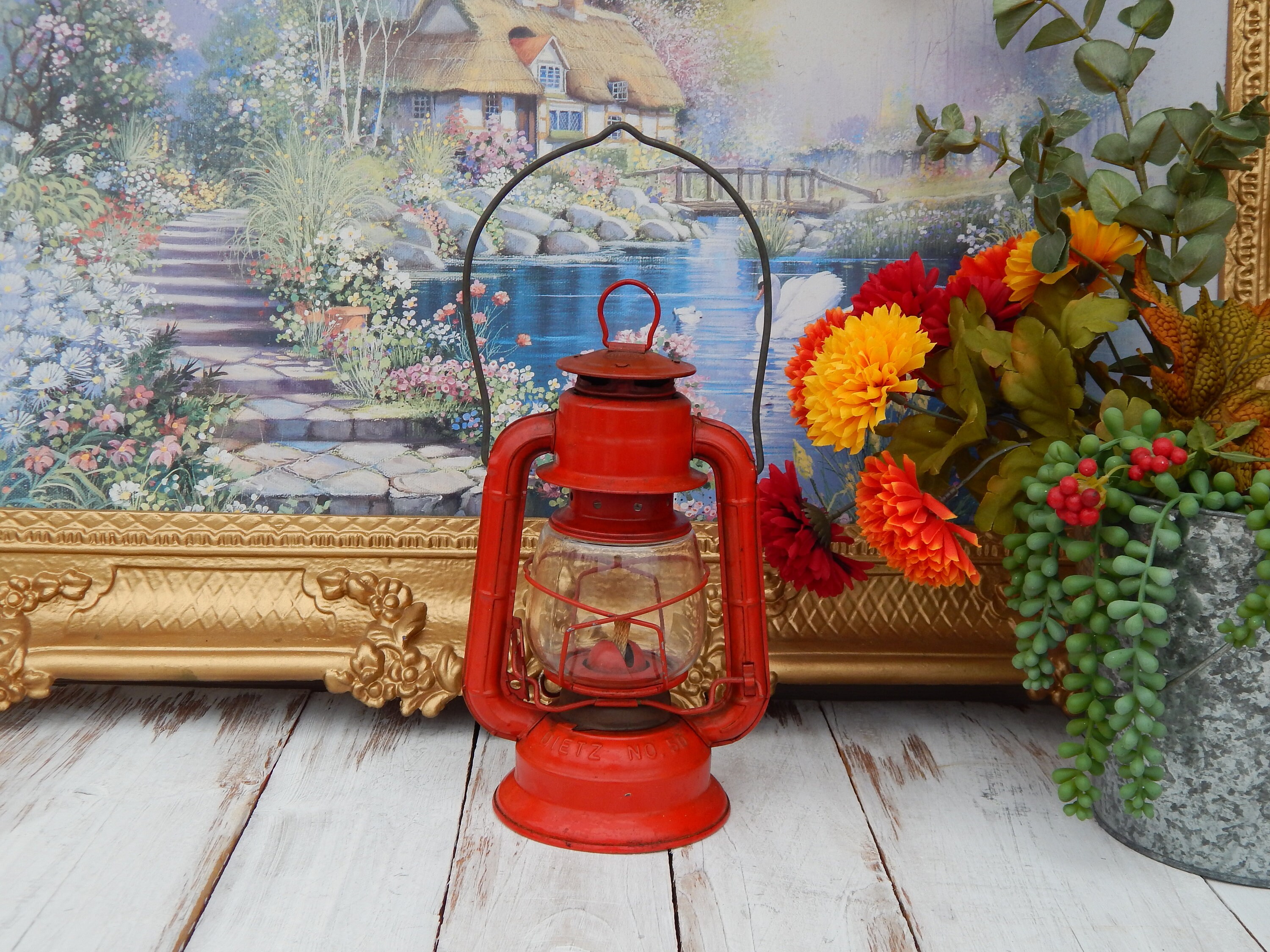 【サイズ交換ＯＫ】 50 No. DIETZ Lantern Red Lantern Century Mid Lamp, Kerosene ライト・ランタン