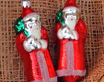 Vintage Christmas Ornament Santa WEST GERMANY