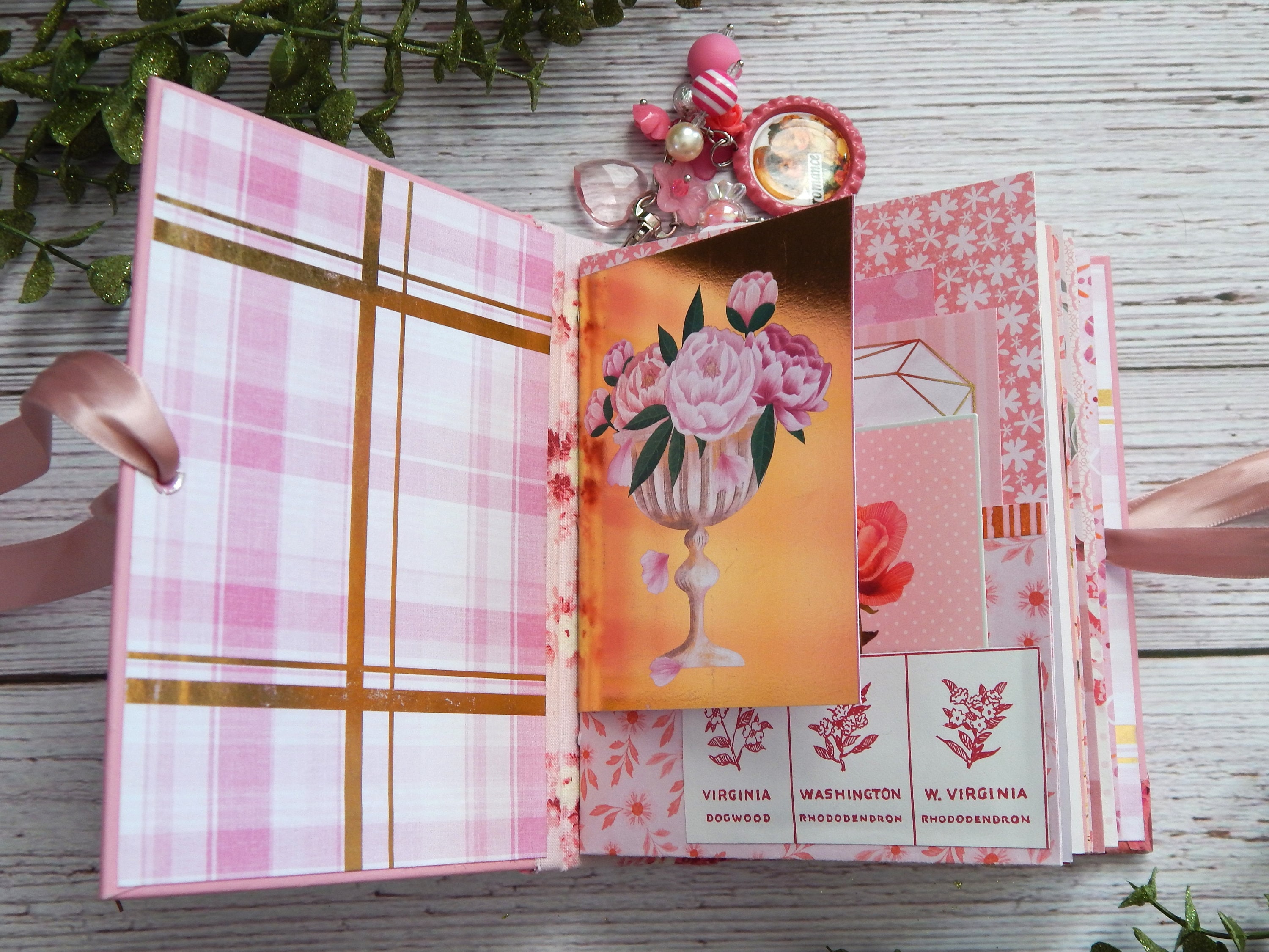 Junk Journal Goldilocks, Pink Journal, Handmade Journal, Scrapbook ...