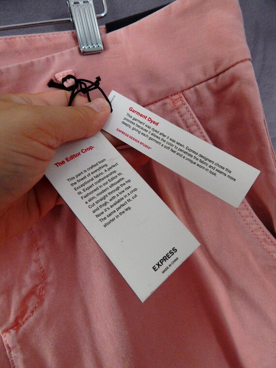Y2K Jeans EXPRESS Editor Crop Size 10 NOS Low Ris… - image 5