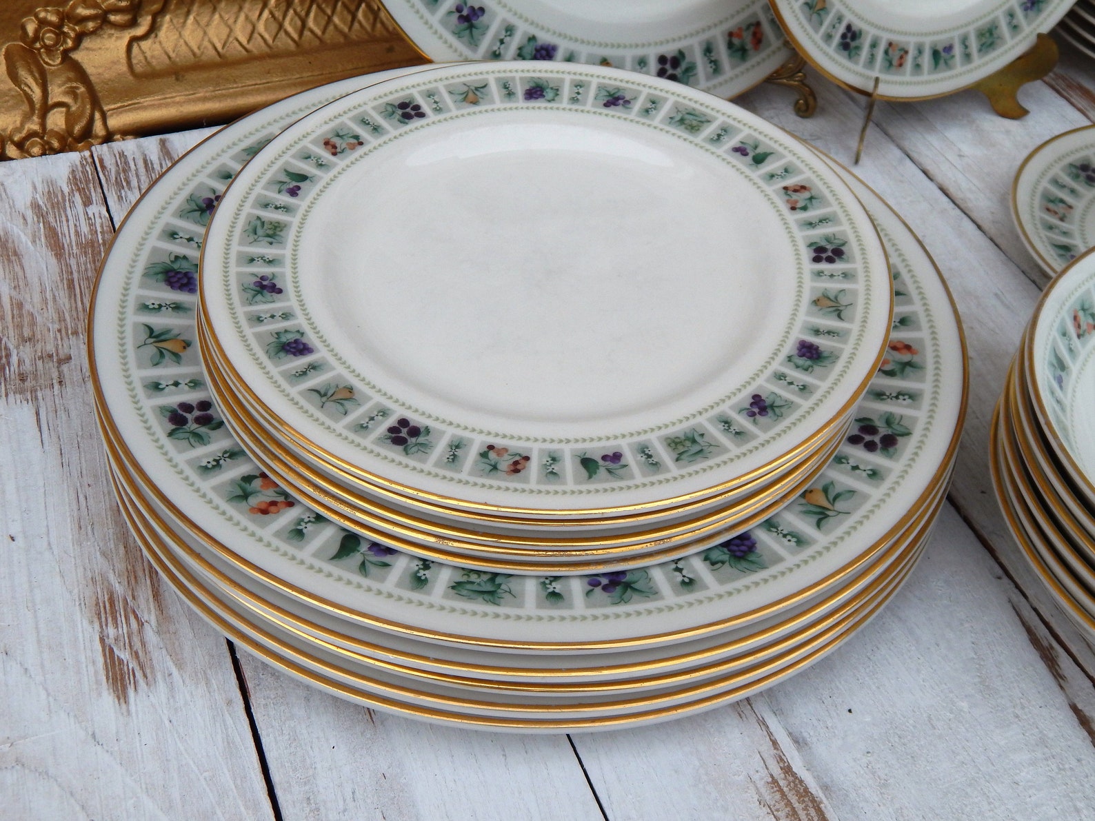 ROYAL DOULTON Tapestry Service for 6 Dinner Plates Salad Soup Etsy