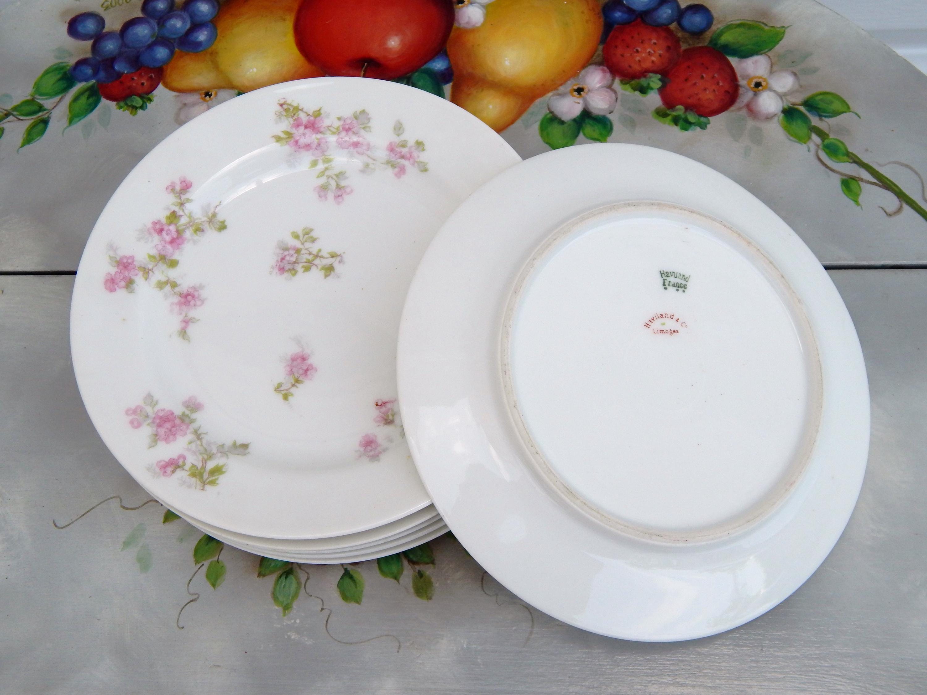 LIMOGES HAVILAND France Plates Schleiger 29a Set of 6 
