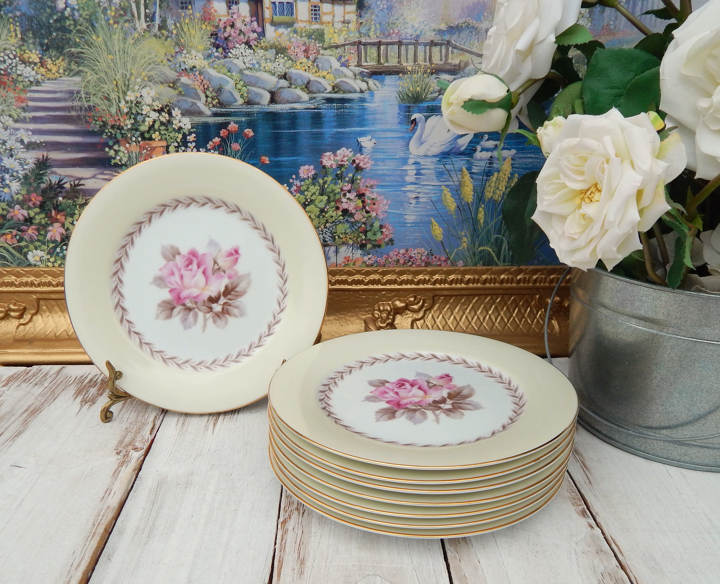 Vintage Pink Dishes Japan - Etsy
