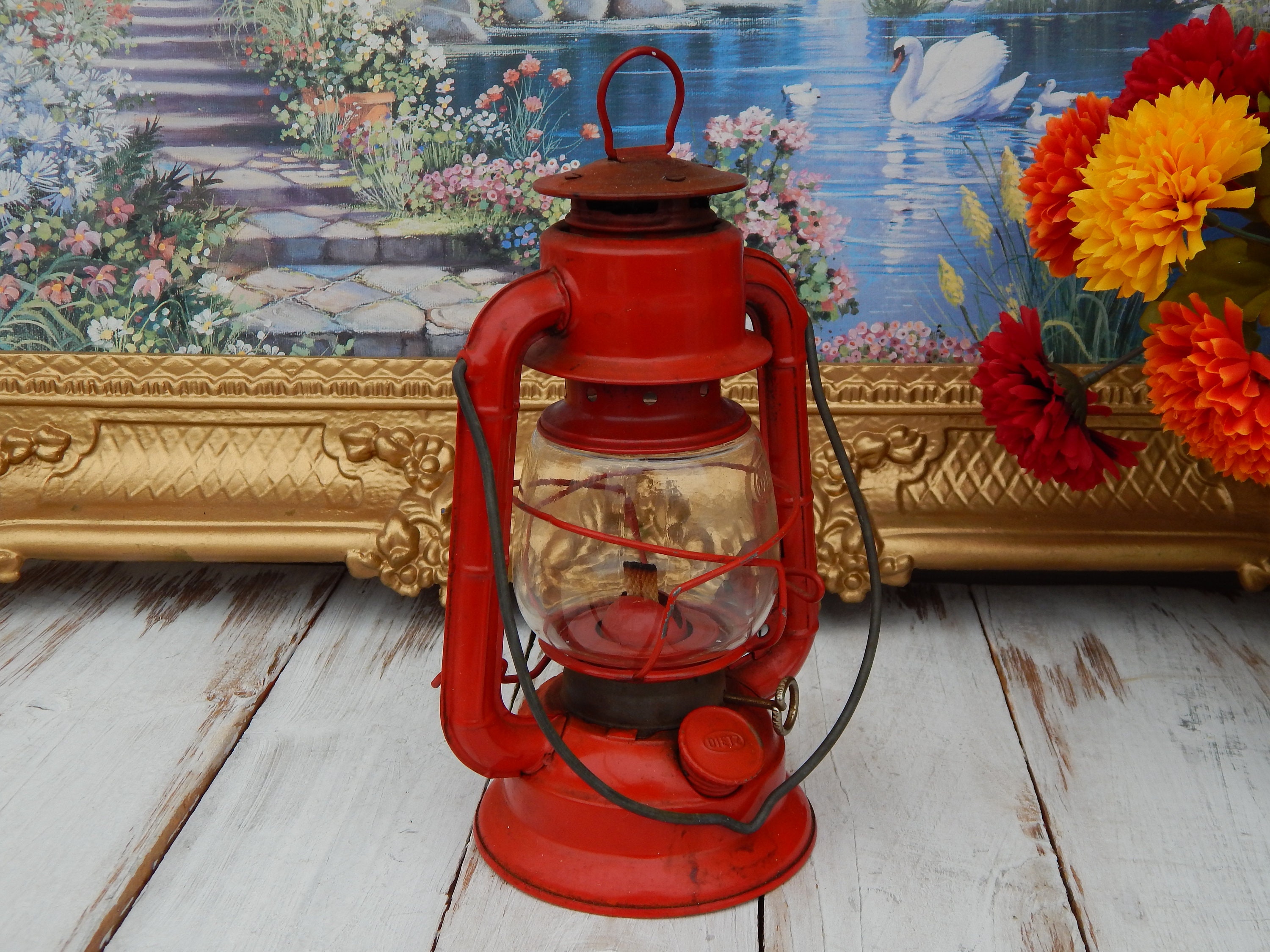 Dietz no. 50 Lantern red with Dietz glass, Vintage | eBay
