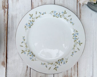 MEITO AUGUSTA Japan Blue Rose Dinner Plates 10.5