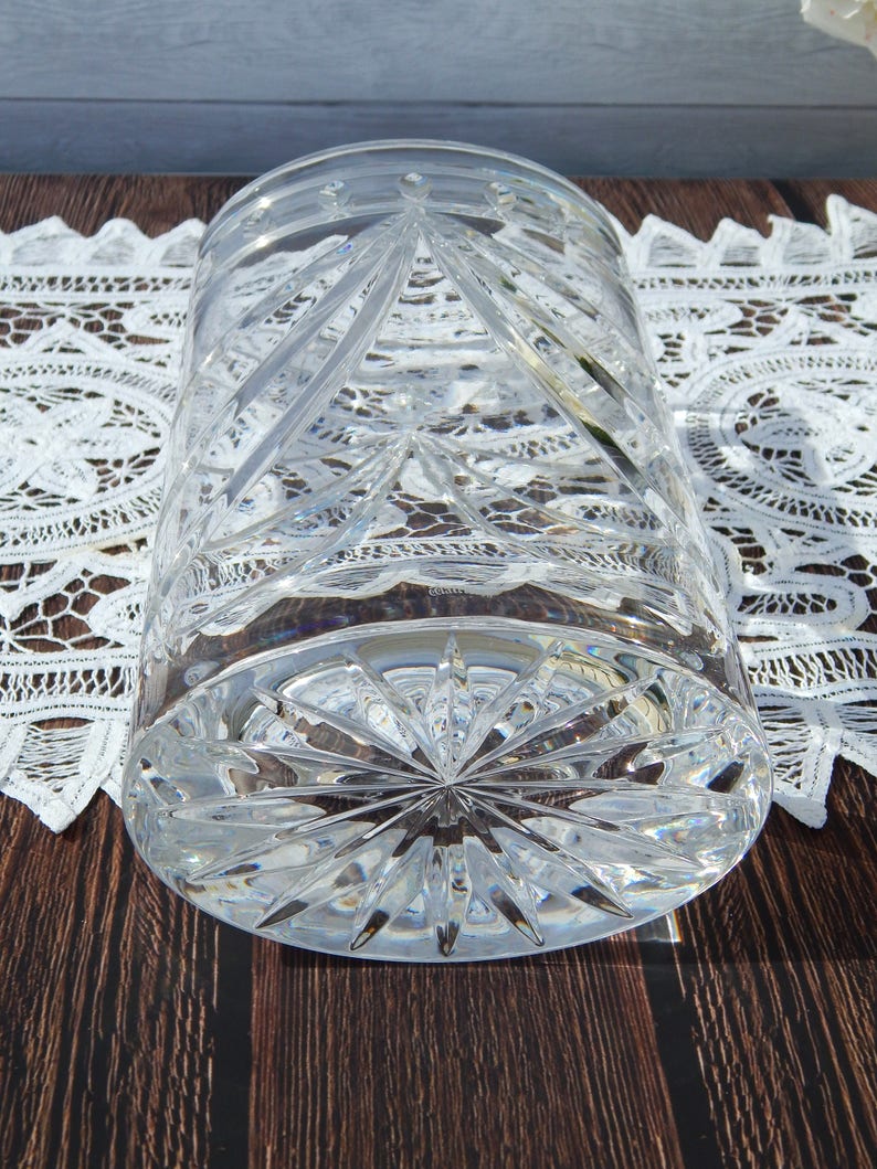 WATERFORD Crystal Vase Cut Crystal Vase 10 Discontinued Etsy