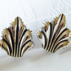Pendientes Art Déco de Plata de Ley con Cierre de Rosca, Pendientes Antiguos, Pendientes de Plata de Ley con Cierre de Rosca, Regalo de San Valentín, Vintage