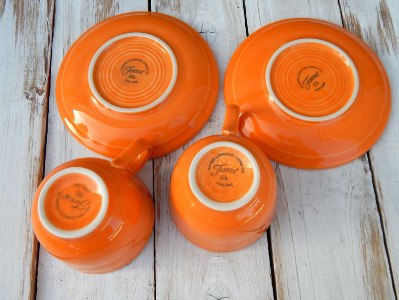 Fiesta Cups and Saucers