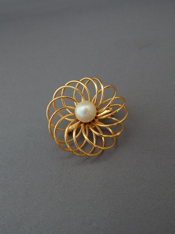 Épingle à Cheveux Vintage Fleur Or - Bijou Ancien Rare Circa 1785 - Magnifique état