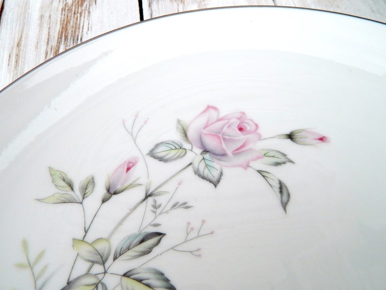 Fine China of Japan ROMANCE ROSE Round Platter 12 Rare Etsy