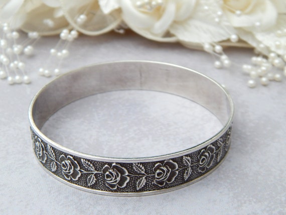 Sterling Silver Bracelet S. KIRK & SON, Romantic … - image 5