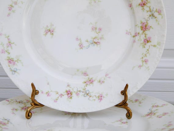 LIMOGES HAVILAND France Plates MARIE Set of 2, Antique Limoges