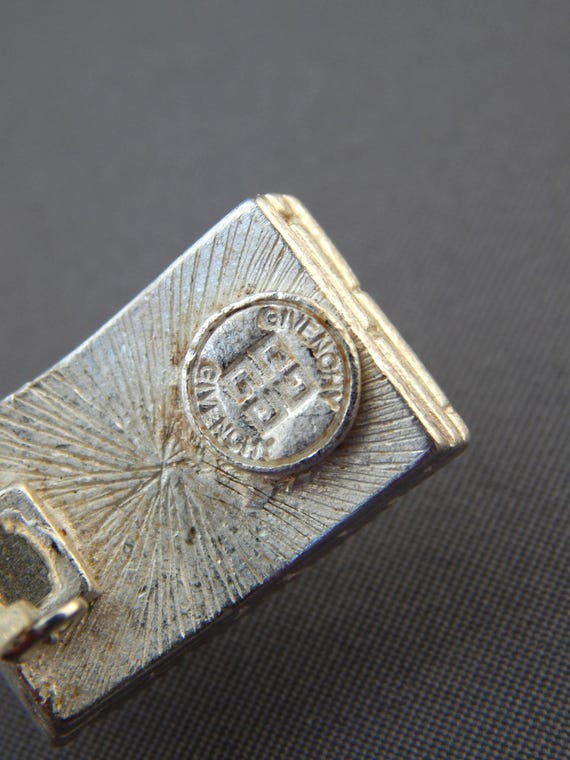 GIVENCHY Earrings Clip-Ons Rectangular Red Yellow… - image 5