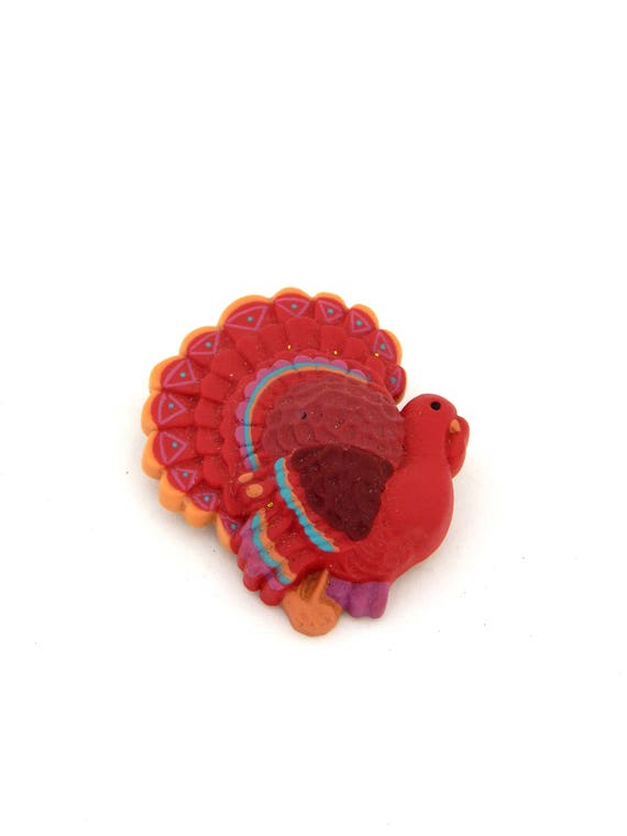 Thanksgiving Turkey Pin Hallmark Cards, Thanksgiv… - image 1