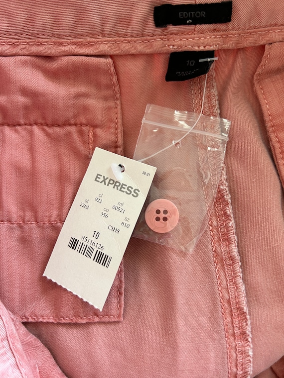 Y2K Jeans EXPRESS Editor Crop Size 10 NOS Low Rise Straight