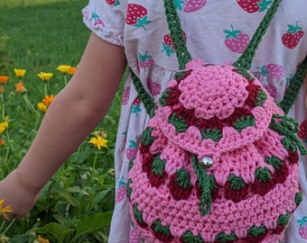 Haakpatroon rugzak aardbei: kawaii mini-portemonnee (pdf-patroon)