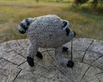 Knitting Pattern: Amigurumi Jimothy the Seattle Raccoon plush