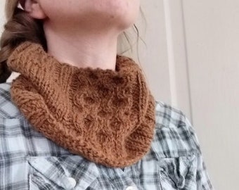 Breipatroon kratermantel: eenvoudig pdf-bestand met kabel (digitale download)