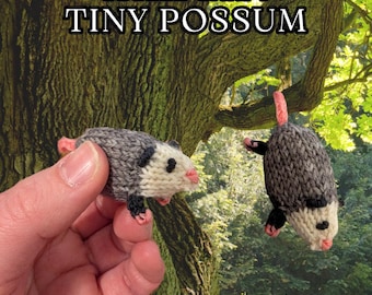 Gebreid patroon kleine opossum: micropluche bosdier (pdf-download)