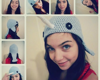 Haakpatroon narwalhoed: kawaii beanie (pdf-patroon)