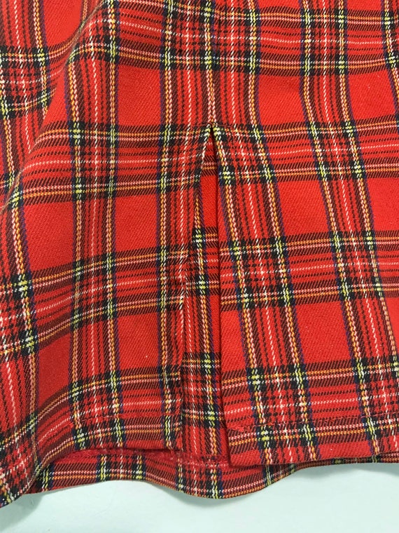 Vintage 90’s ICE Australia Glittery Red Plaid Min… - image 3