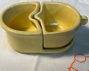 Vintage Camark Pottery USA / 830 / Sahnekännchen und Zuckerdose