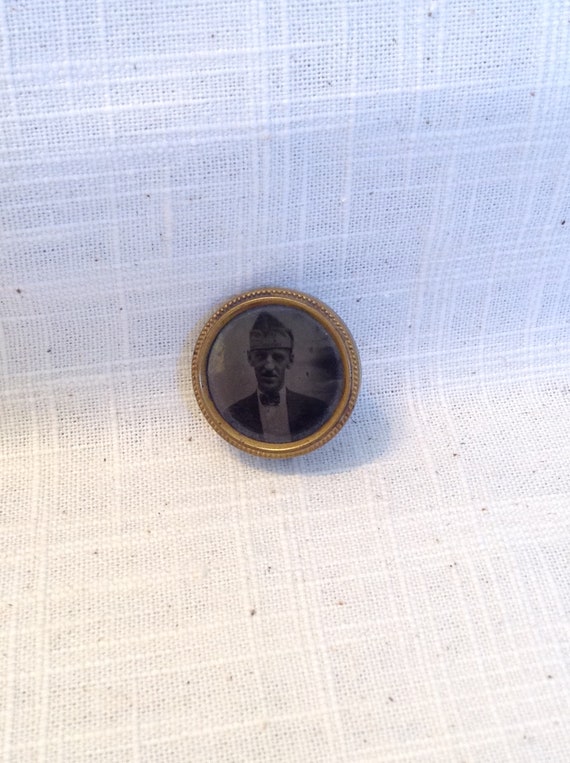 Black and White Photo Brooch Made in Holland - Ph… - image 2
