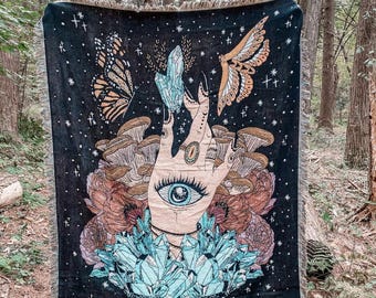 ¡Flecos, mantas y tapices! Manta de tejido suave, decoración del hogar, mantas acogedoras.