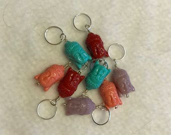 Buddha Stitch Markers - Set of 8